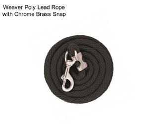 Weaver Poly Lead Rope with Chrome Brass Snap