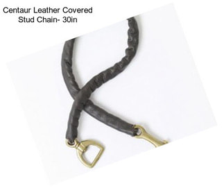 Centaur Leather Covered Stud Chain- 30in