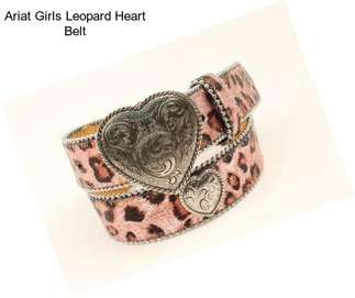 Ariat Girls Leopard Heart Belt