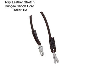 Tory Leather Stretch Bungee Shock Cord Trailer Tie