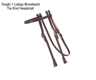 Tough 1 Latigo Browband Tie End Headstall