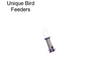 Unique Bird Feeders