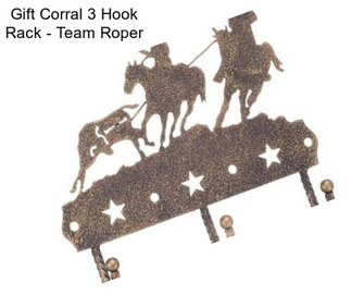 Gift Corral 3 Hook Rack - Team Roper