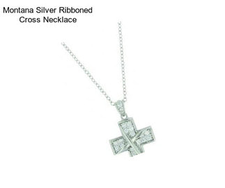 Montana Silver Ribboned Cross Necklace