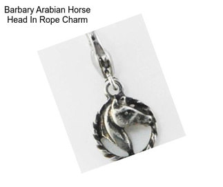 Barbary Arabian Horse Head In Rope Charm