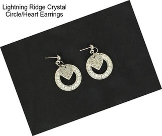 Lightning Ridge Crystal Circle/Heart Earrings
