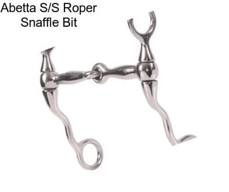 Abetta S/S Roper Snaffle Bit