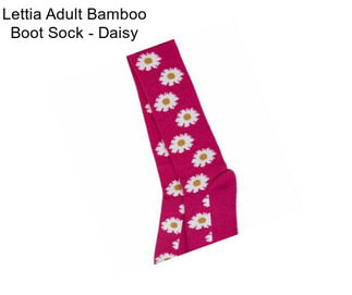 Lettia Adult Bamboo Boot Sock - Daisy