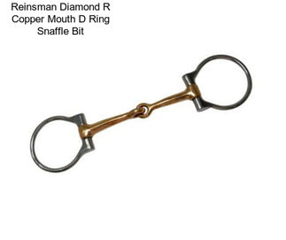 Reinsman Diamond R Copper Mouth D Ring Snaffle Bit