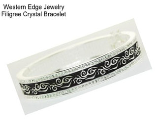 Western Edge Jewelry Filigree Crystal Bracelet