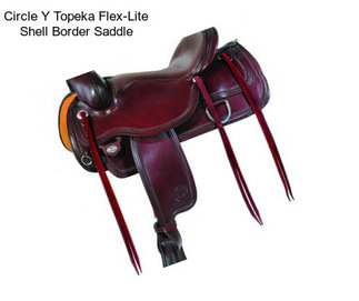 Circle Y Topeka Flex-Lite Shell Border Saddle