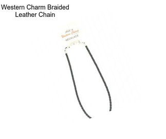 Western Charm Braided Leather Chain
