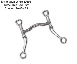 Myler Level 2 Flat Shank Sweet Iron Low Port Comfort Snaffle Bit