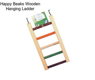 Happy Beaks Wooden Hanging Ladder