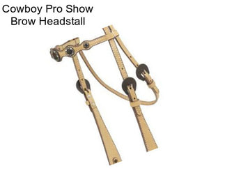 Cowboy Pro Show Brow Headstall