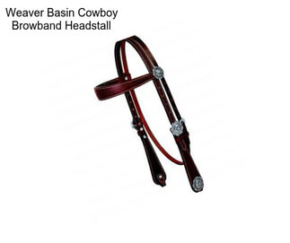 Weaver Basin Cowboy Browband Headstall