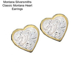 Montana Silversmiths Classic Montana Heart Earrings