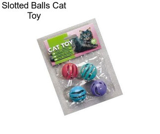 Slotted Balls Cat Toy