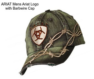 ARIAT Mens Ariat Logo with Barbwire Cap