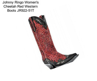 Johnny Ringo Women\'s Cheetah Red Western Boots JR922-51T