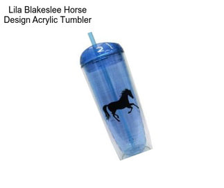 Lila Blakeslee Horse Design Acrylic Tumbler