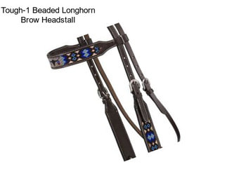 Tough-1 Beaded Longhorn Brow Headstall