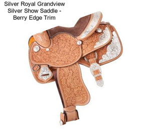 Silver Royal Grandview Silver Show Saddle - Berry Edge Trim