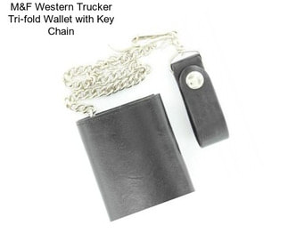 M&F Western Trucker Tri-fold Wallet with Key Chain