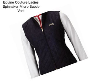 Equine Couture Ladies Spinnaker Micro Suede Vest