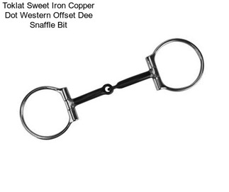 Toklat Sweet Iron Copper Dot Western Offset Dee Snaffle Bit