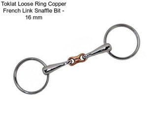 Toklat Loose Ring Copper French Link Snaffle Bit - 16 mm