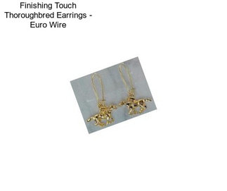 Finishing Touch Thoroughbred Earrings - Euro Wire