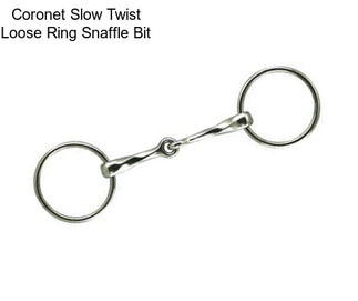 Coronet Slow Twist Loose Ring Snaffle Bit