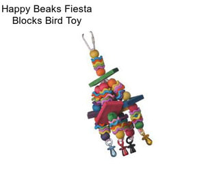 Happy Beaks Fiesta Blocks Bird Toy