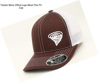 Twister Mens Offset Logo Mesh Flex Fit Cap