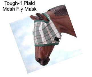 Tough-1 Plaid Mesh Fly Mask