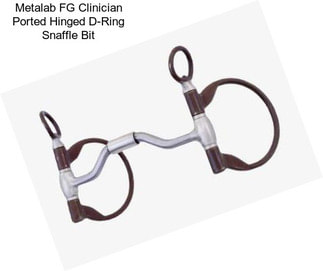 Metalab FG Clinician Ported Hinged D-Ring Snaffle Bit