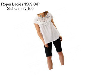 Roper Ladies 1569 C/P Slub Jersey Top