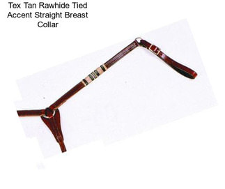 Tex Tan Rawhide Tied Accent Straight Breast Collar