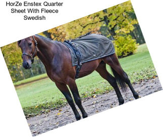 HorZe Enstex Quarter Sheet With Fleece Swedish