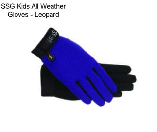 SSG Kids All Weather Gloves - Leopard