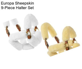 Europa Sheepskin 9-Piece Halter Set