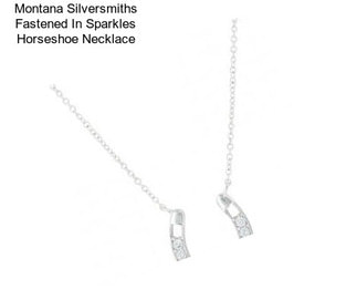 Montana Silversmiths Fastened In Sparkles Horseshoe Necklace