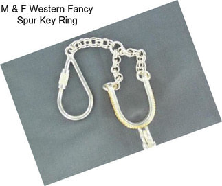 M & F Western Fancy Spur Key Ring