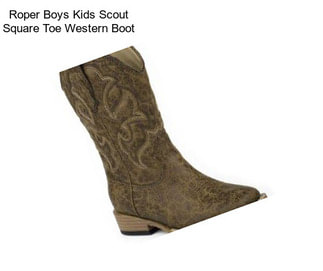 Roper Boys Kids Scout Square Toe Western Boot