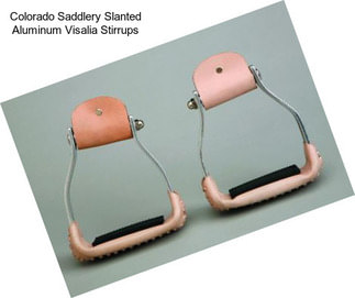 Colorado Saddlery Slanted Aluminum Visalia Stirrups