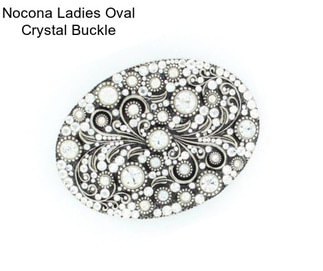 Nocona Ladies Oval Crystal Buckle