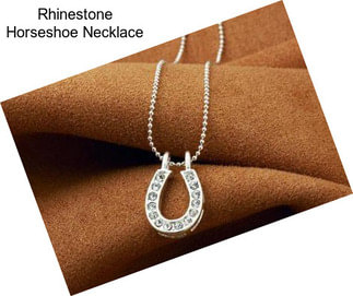 Rhinestone Horseshoe Necklace