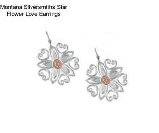 Montana Silversmiths Star Flower Love Earrings