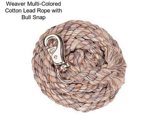 Weaver Multi-Colored Cotton Lead Rope with Bull Snap